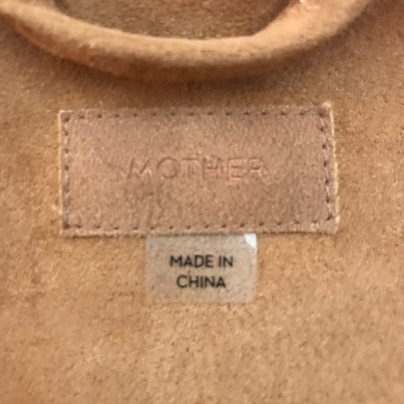 MOTHER On The Fringe Faux Suede Fringed Western Style Boho Crop Jacket Sz XS - Picture 4 of 16